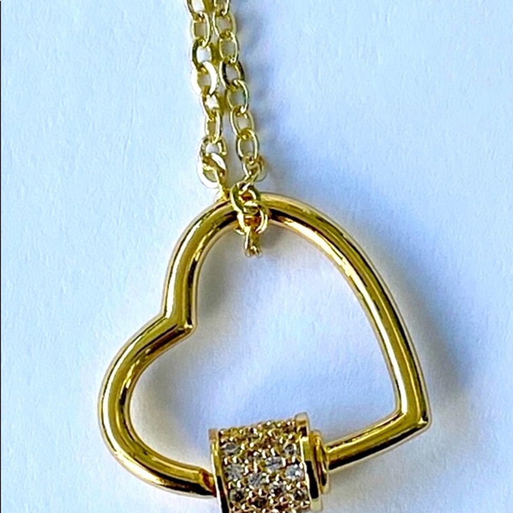 Open Heart Pendant Necklace. New. Cornerstone Jewels